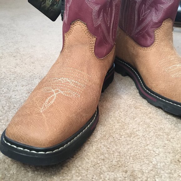 Rocky Mountain Women's Farmstead Boot Purple/Brown NWT - Picture 5 of 11